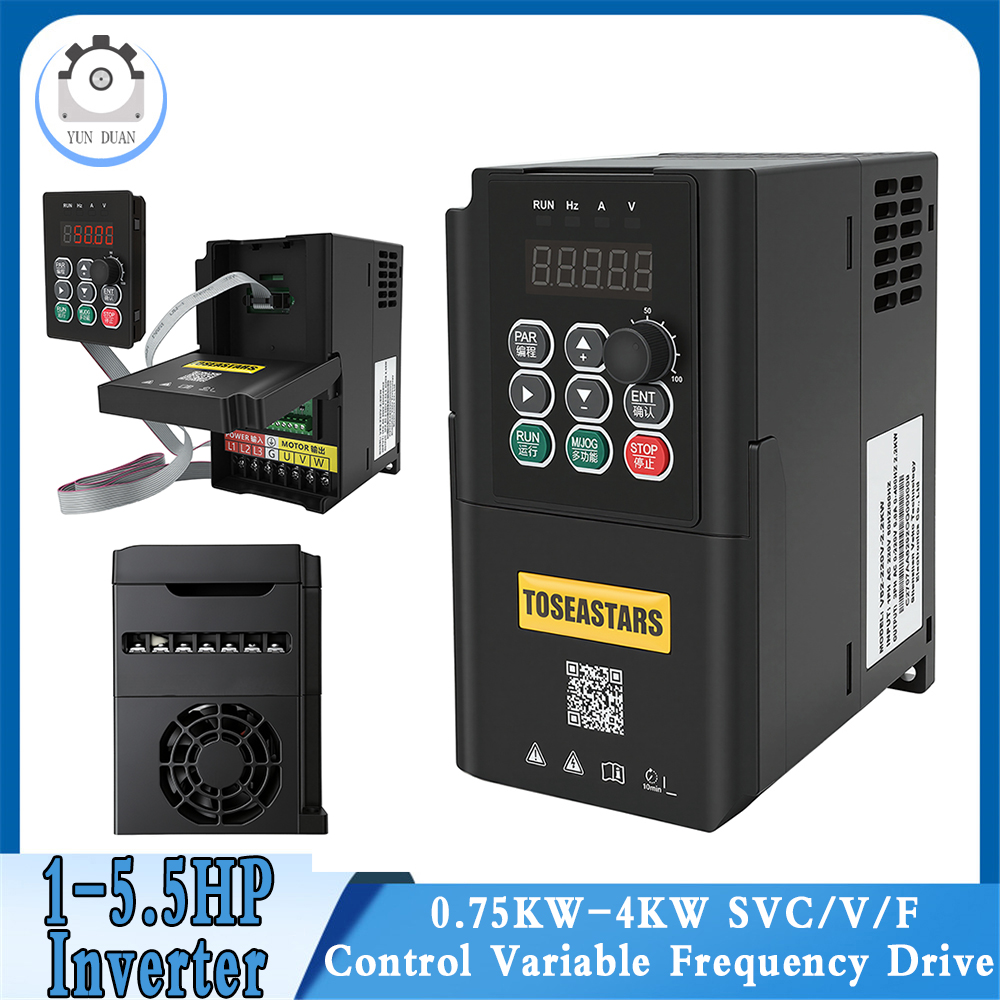 Vfd 1.5Kw 220V Vector Control - 220V/380V, przetwornica częstotliwościowa 750W, 1,5kW, 2,2kW,