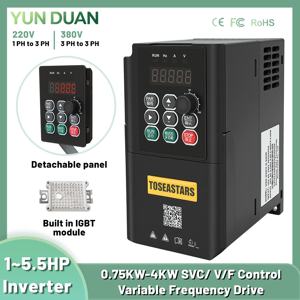 Vfd 1.5Kw 220V Vector Control - 750W 1,5KW 2,2KW 4KW Przemiennik częstotliwości