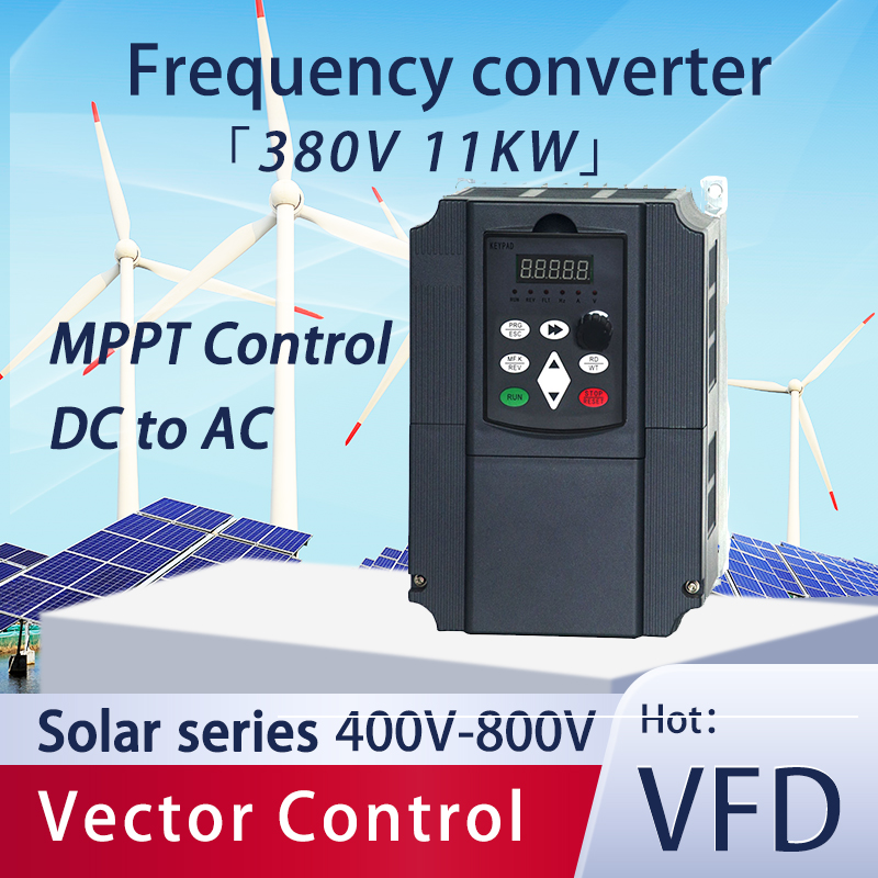 Vfd 11Kw Pump Controller - VFD 220V 11KW 15HP słoneczny napęd