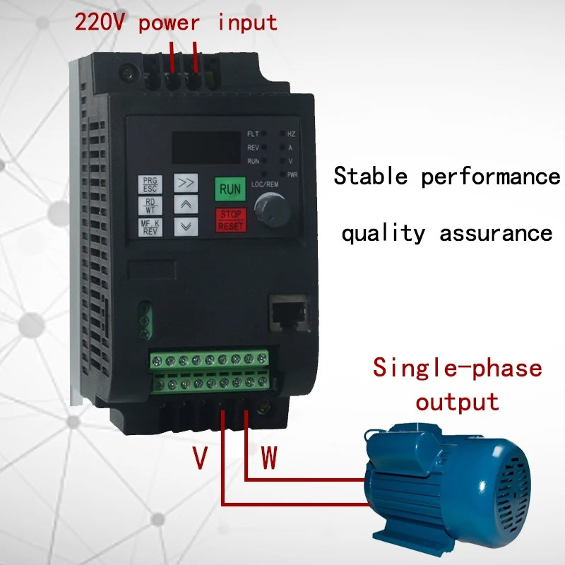 Vfd 2.2Kw Single Phase 220V - Falownik VFD 1.5KW/2.2KW/ Konwerter częstotliwości 1-fazowy