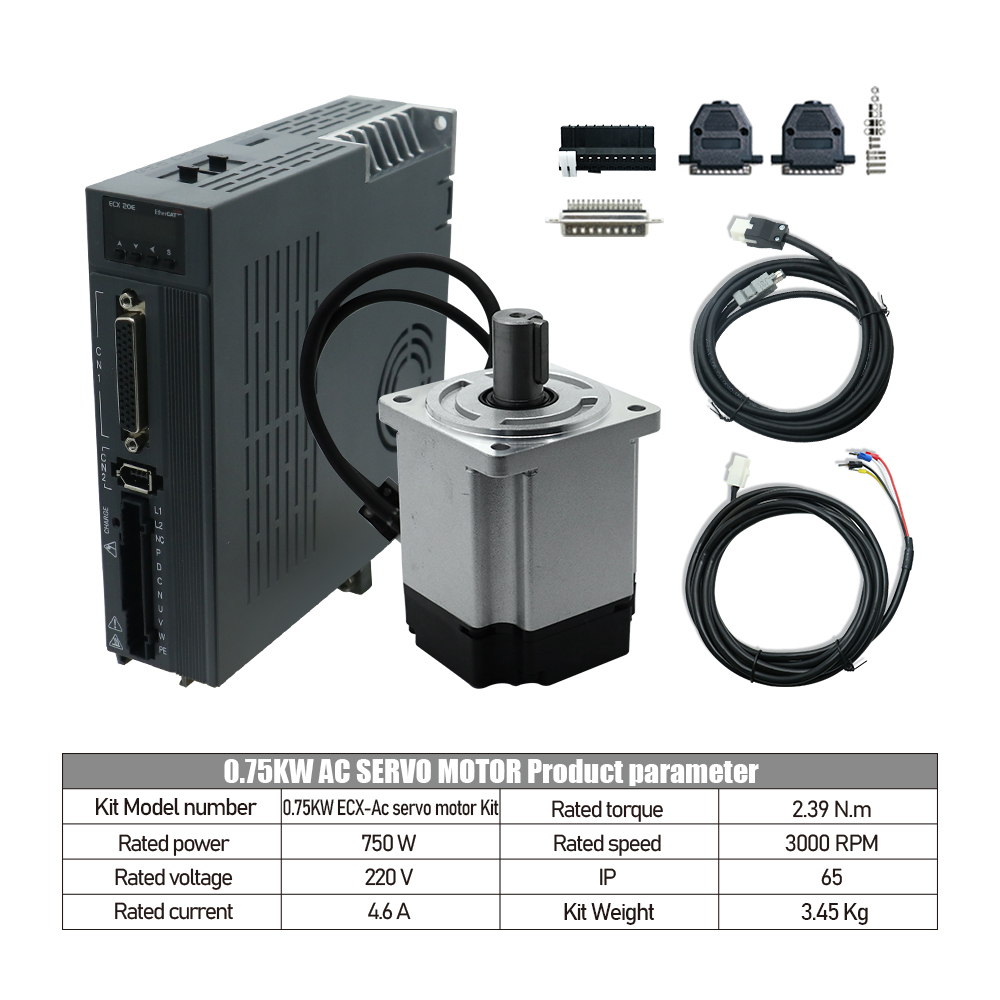 Servo Driver 750W Ac Servo Motor - Zestaw serwomotoru AC 750W i sterownika