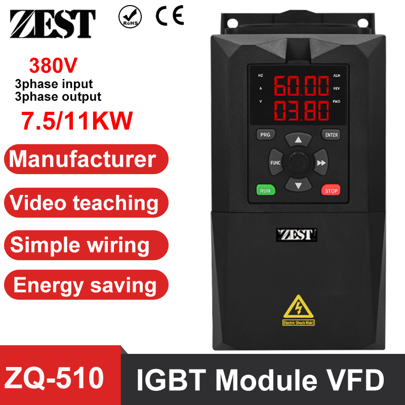 Variable Frequency Drive 3 Phase 380V - ZQ-510 IGBT VFD 3-fazowy 380V 440V