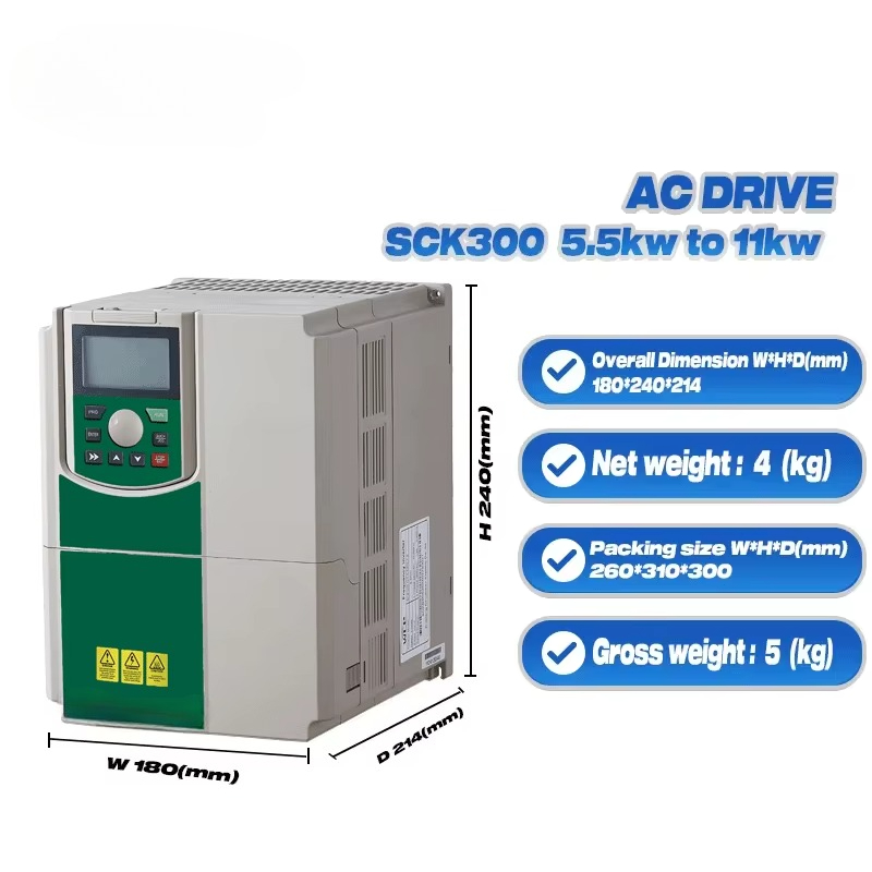 Vfd 7.5Kw Inverter Motor - Przemysłowy falownik VFD 3-fazowy 0.75KW-7.5KW do