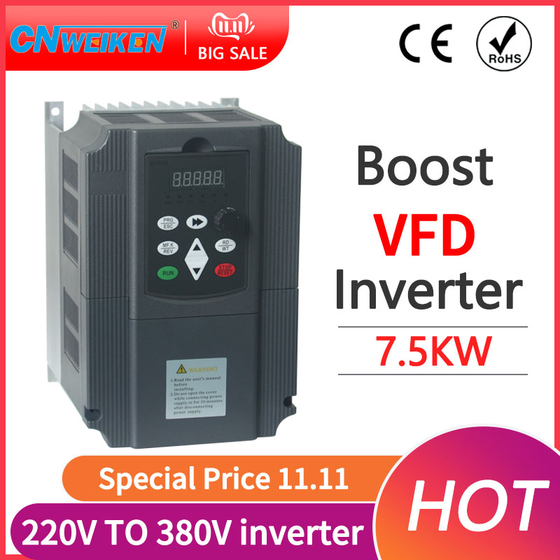 Vfd 2.2Kw Single Phase 220V - Falownik 7.5KW 220V jednofazowy, wejście VFD