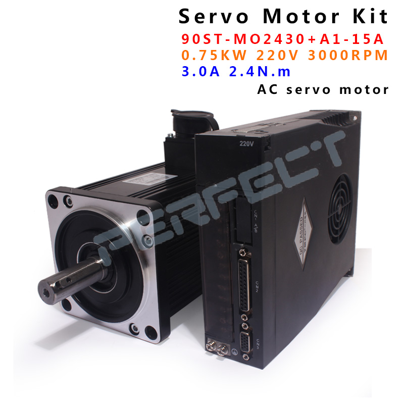 Servo Driver 750W Ac Servo Motor - Silnik serwo AC 90ST-M02430 0.75KW 220V