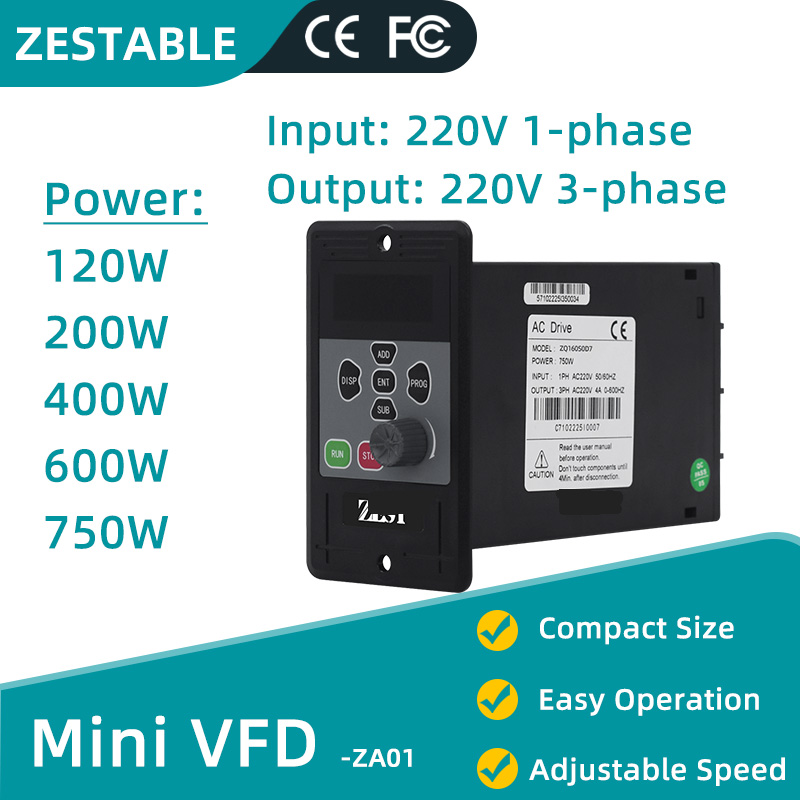 Vfd 0.75Kw Mini Inverter - Ekonomiczny mini napęd o zmiennej częstotliwości