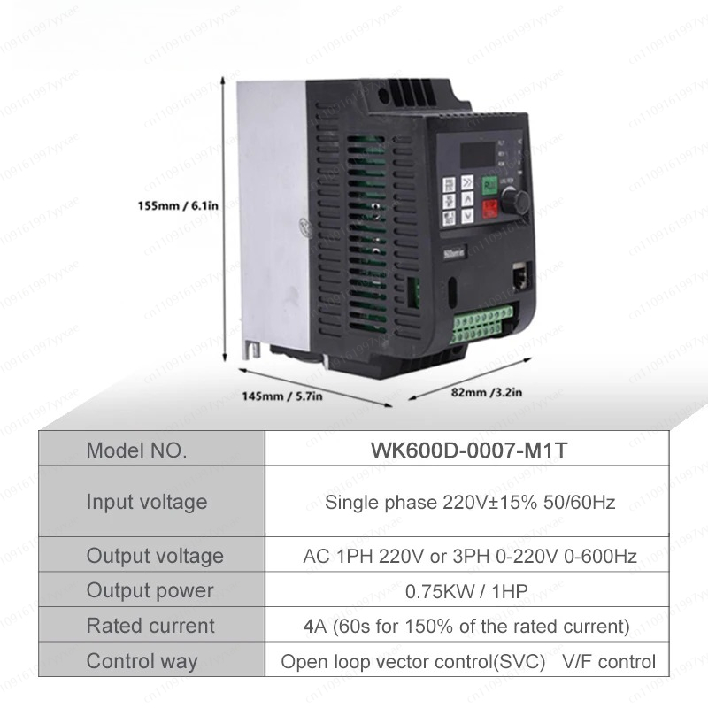 Vfd 2.2Kw Single Phase 220V - Falownik częstotliwości 2.2KW 220V 1-fazowy wejściowy