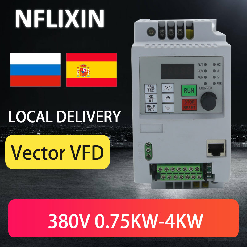 Vfd 7.5Kw Inverter Motor - NFLIXIN VFD 380V 2.2KW/4KW/5.5KW/7.5KW/11KW/15KW do napędu