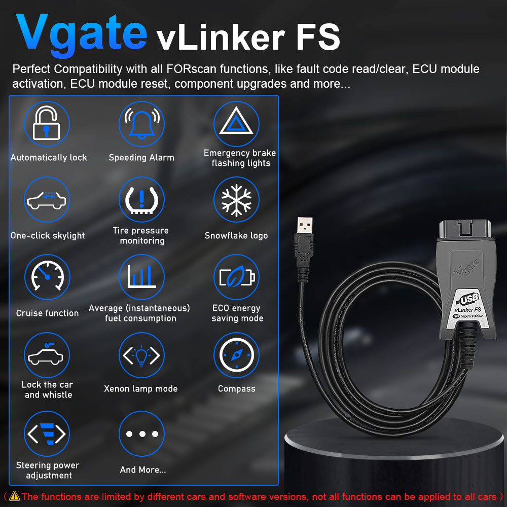 Vgate ELM327 vLinker FS USB OB – Vfd With Brake Resistor recenzja i cena