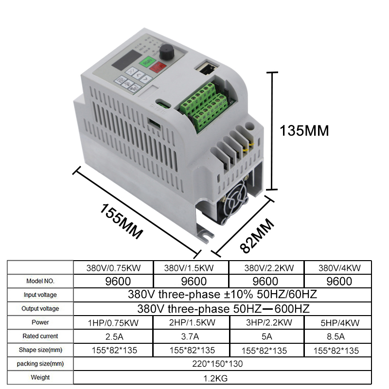 Falownik RS485 VFD 380V 3-fazo – Vfd 7.5Kw Inverter Motor recenzja i cena