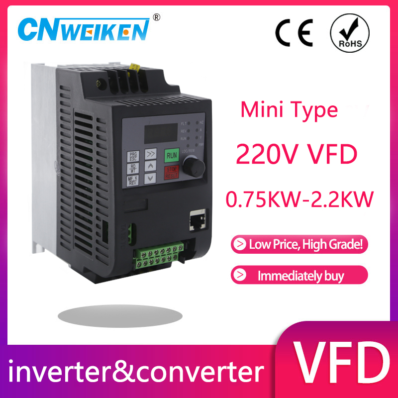 0,75 kW - 2,2 kW MINI 220 V do – Vfd 0.75Kw Mini Inverter recenzja i cena