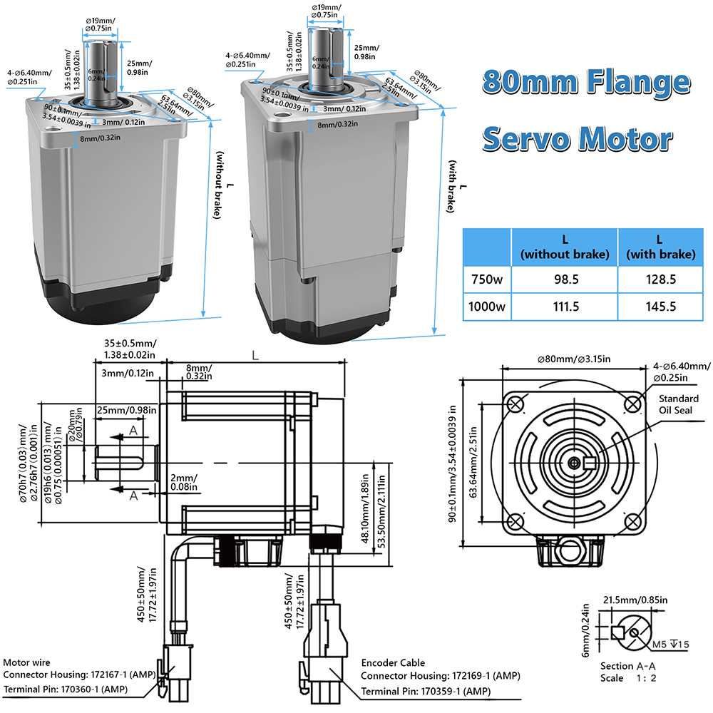 Zestaw sterownika silnika serw – Servo Motor 400W With Driver recenzja i cena