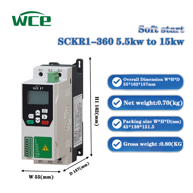 Miękki rozruch silnika 0.75KW- – Variable Frequency Drive 3 Phase 380V recenzja i cena