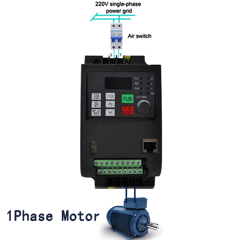 Przetwornica częstotliwości 2. – Vfd 2.2Kw Single Phase 220V recenzja i cena