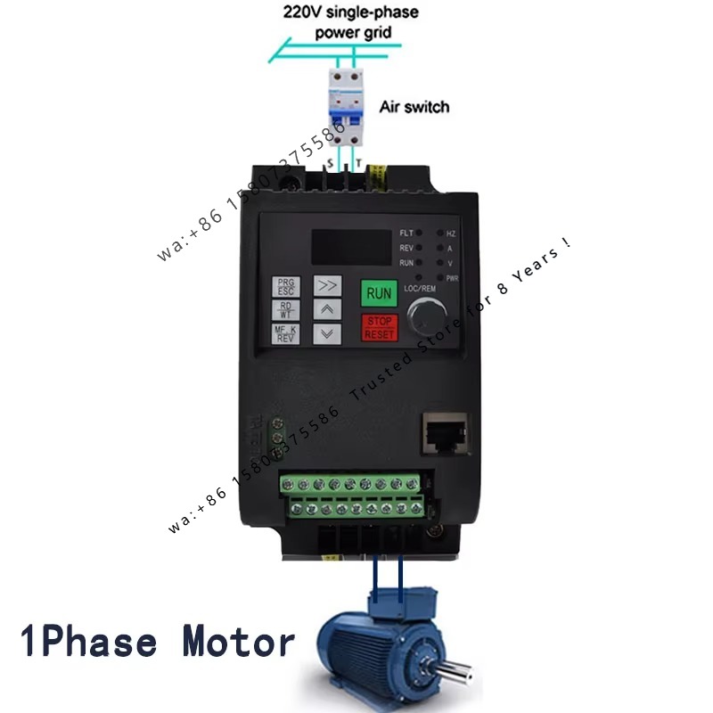 VFD AT2 4KW/5.5KW/7.5KW Jednof – Vfd 7.5Kw Inverter Motor recenzja i cena