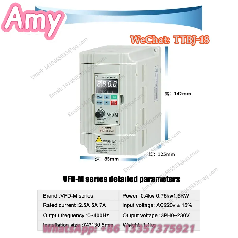 Nowy, dostępny w magazynie. At – Vfd 2.2Kw Single Phase 220V recenzja i cena