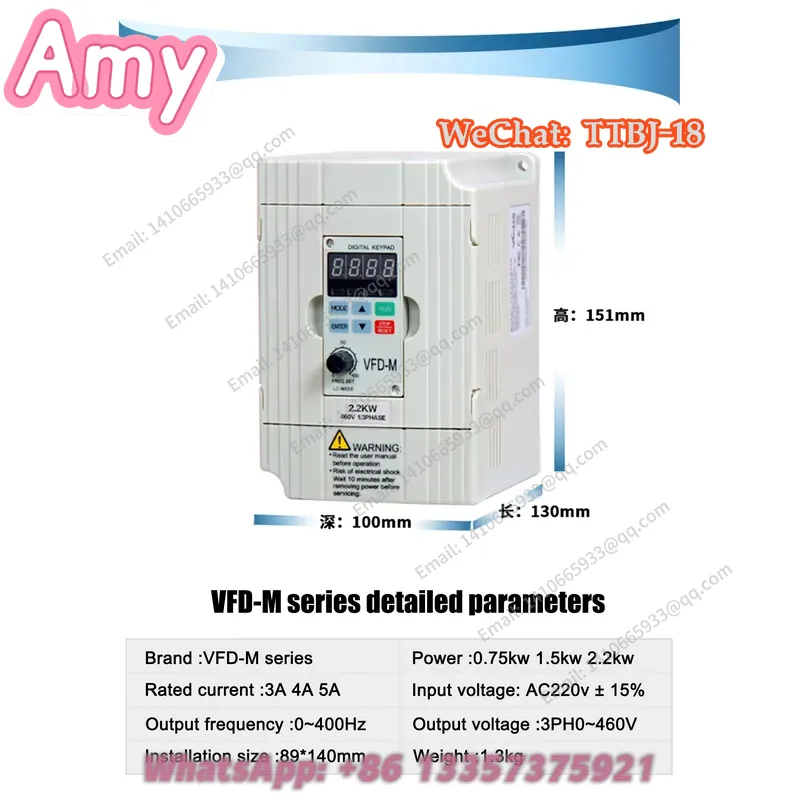 Nowy, dostępny w magazynie. At – Vfd 2.2Kw Single Phase 220V recenzja i cena