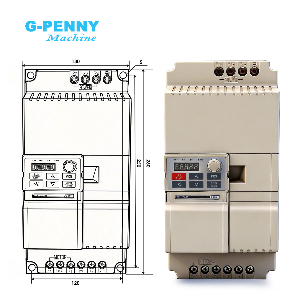 Falownik wektorowy G-Penny 7.5 – Vfd 7.5Kw Inverter Motor recenzja i cena