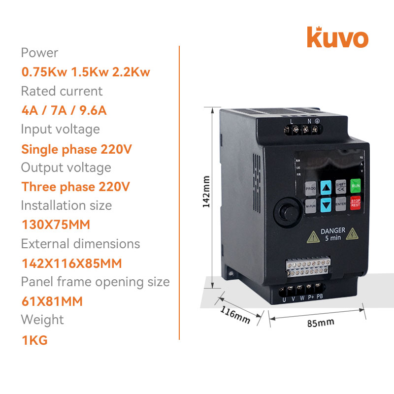 220V 0.75KW/1.5KW/2.2KW 1HP/2H – Vfd 0.75Kw Mini Inverter recenzja i cena