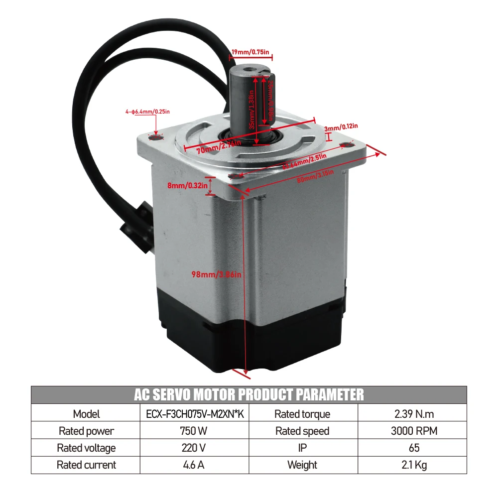 Zestaw serwomotoru AC 750W i s – Servo Driver 750W Ac Servo Motor recenzja i cena