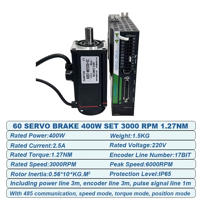 Zestaw serwomotorów 220 V, 400 – Servo Motor 400W With Driver recenzja i cena