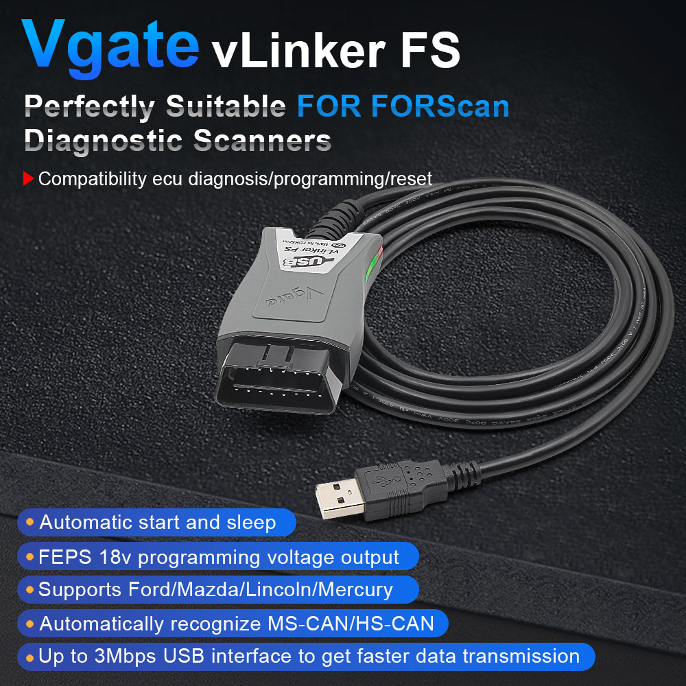 Vgate VLinker FS USB ELM327 OB – Vfd With Brake Resistor recenzja i cena