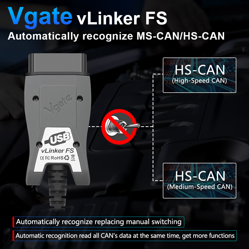 Vgate VLinker FS USB ELM327 OB – Vfd With Brake Resistor recenzja i cena