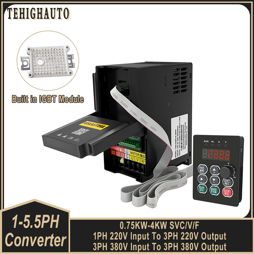 220V/380V Przemiennik częstotl – Vfd 1.5Kw 220V Vector Control recenzja i cena