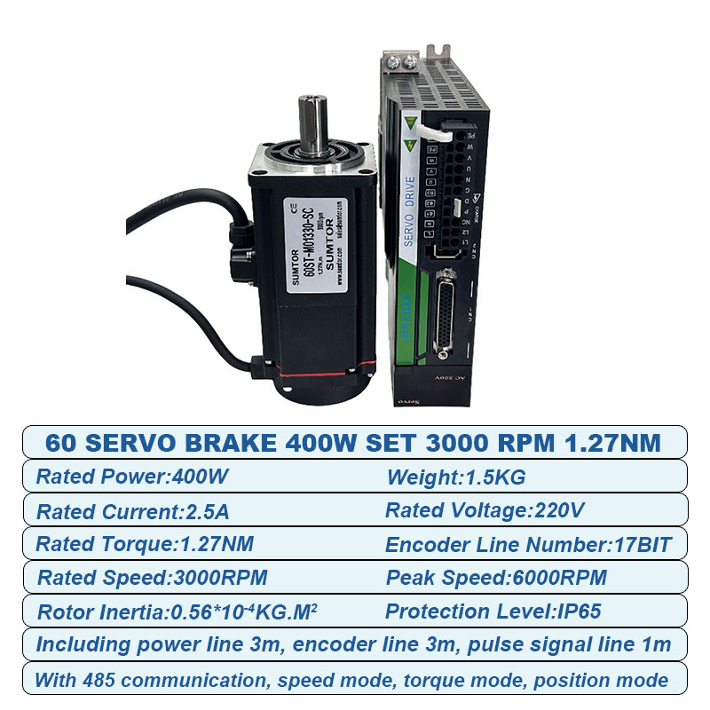 Zestaw serwomotorów 220V 400W  – Servo Motor 400W With Driver recenzja i cena
