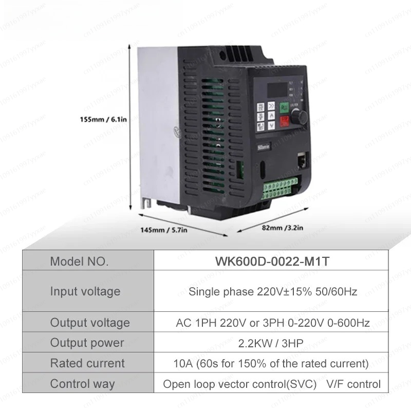 Falownik częstotliwości 2.2KW  – Vfd 2.2Kw Single Phase 220V recenzja i cena