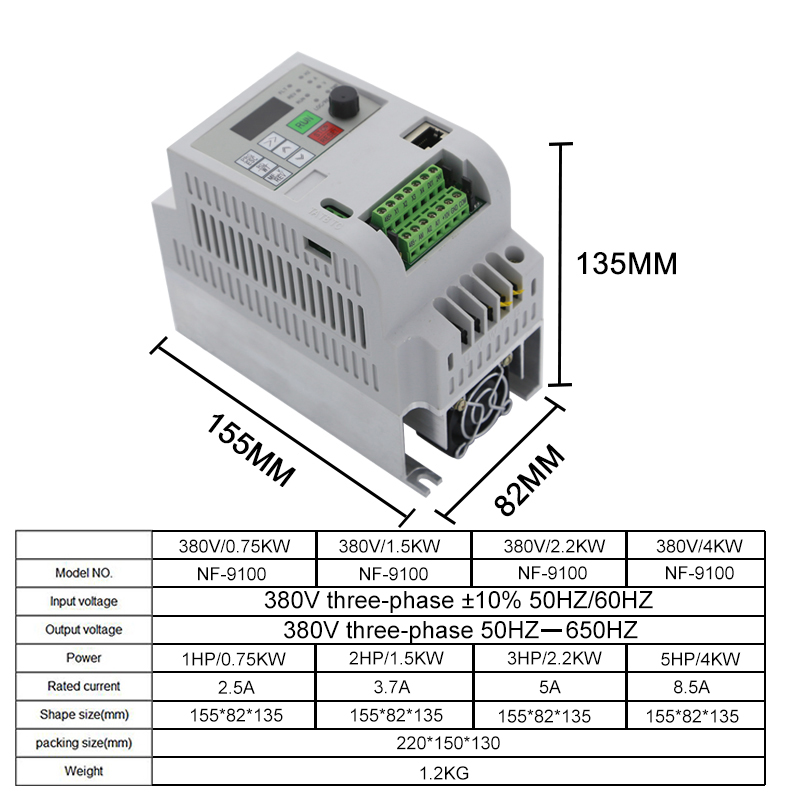 NFLIXIN VFD 380V 2.2KW/4KW/5.5 – Vfd 7.5Kw Inverter Motor recenzja i cena