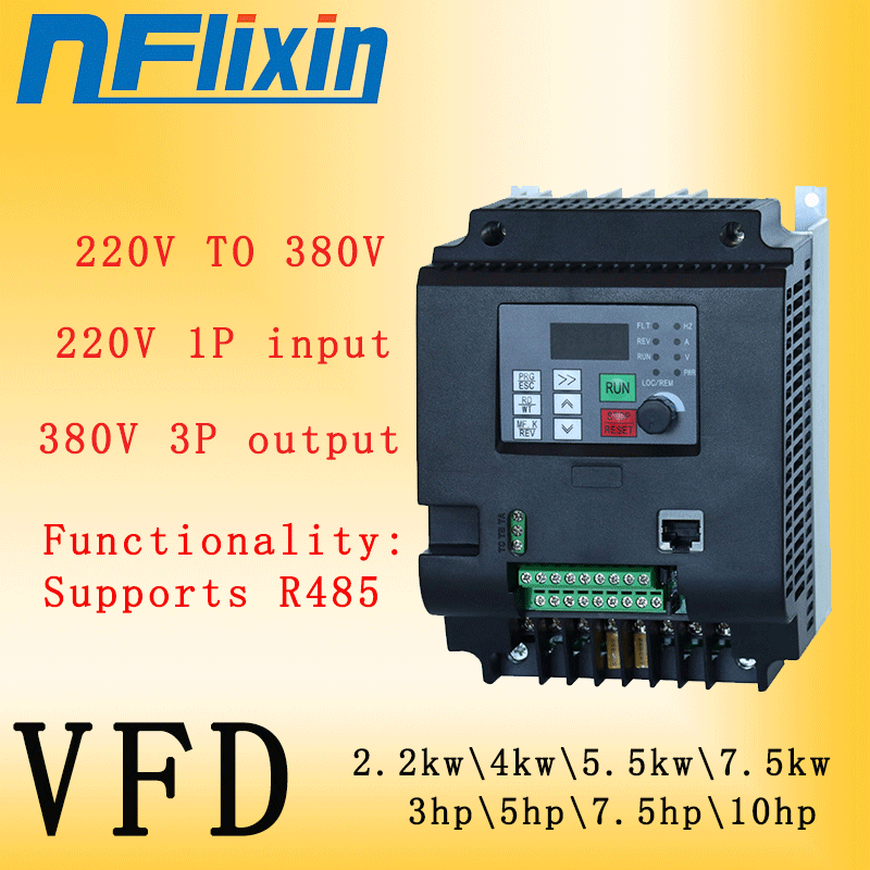 Przetwornica częstotliwości VF – Vfd 2.2Kw Single Phase 220V recenzja i cena